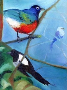 鳥でいっぱいの木、2012年、